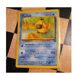 Vintage Pokemon Psyduck 53/62 Common Fossil 50 HP 1999 Vintage Base Set - Image 1