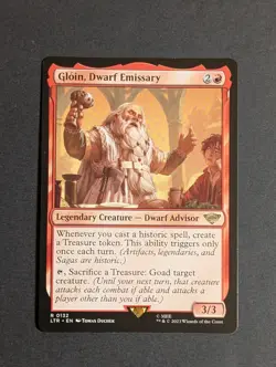 MTG -1x Gloin Dwarf Emissary - NM - Lord of the Rings: Tales of Middle Earth 132 - Image 5