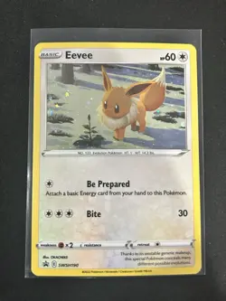 Eevee SWSH190 Cosmos Holo Promo Pokemon TCG Sword & Shield NM - Image 1