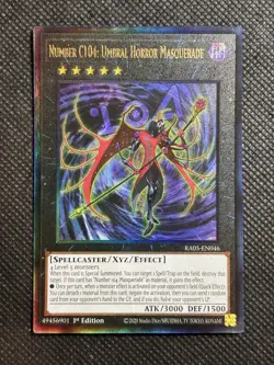 YuGiOh! Number C104: Umbral Horror Masquerade RA05-EN046 Ultimate Rare 1st Ed NM - Image 1