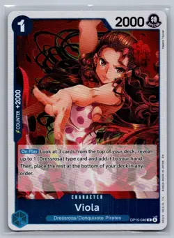 Viola OP15-040 Rare Adventure on Kami's Island One Piece Foil Near Mint - Image 1