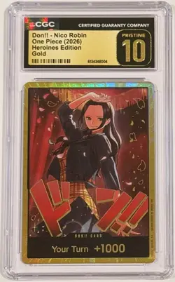 2026 One Piece Nico Robin EB03 Don Gold English Heroines Edition CGC 10 Pristine - Image 1