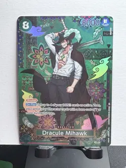One Piece Dracule Mihawk SP Alt Art OP12-030 SR Azure Sea’s Seven - Image 1