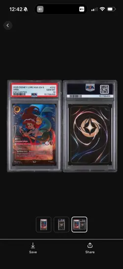Disney Lorcana Enchanted Ariel Adventurous Collector PSA 10 - Image 2