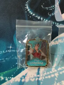 Disney Lorcana Gaston Sapphire League Kit Pin - Image 2