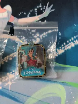 Disney Lorcana Gaston Sapphire League Kit Pin - Image 4