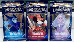DISNEY LORCANA TCG THE FIRST CHAPTER BOOSTER PACK ART SET X3 EN01 FIRST PRINTS!! 4050368981714 - Image 1