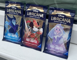 DISNEY LORCANA TCG THE FIRST CHAPTER BOOSTER PACK ART SET X3 EN01 FIRST PRINTS!! 4050368981714 - Image 4