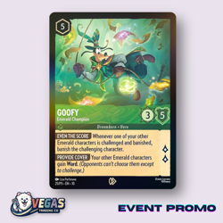 Goofy - Emerald Champion 25/P3 Gen Con 2025 Event Exclusive Promo NM Lorcana - Image 1