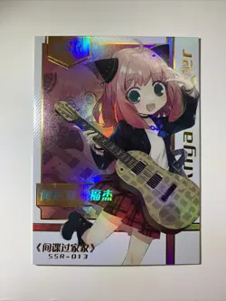 Anya Forger Spy X Family SSR 13 Goddess Story Anime Waifu Card Girl Foil Doujin - Image 1