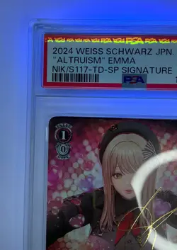 PSA 10 Weiss Schwarz Nikke NIK/S117-T16SP SP Signed FOIL Altruism Emma - Image 3