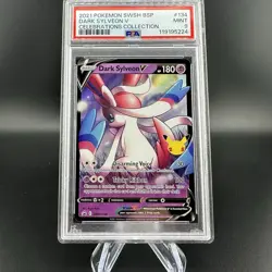 PSA 9 Dark Sylveon V SWSH BSP #134 Celebrations Collection Promo Cards Holo - Image 2