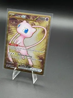 Pokemon TCG Mew EX Metal Gold 205/165 Scarlet & Violet 151 Promo Card Rare - LP - Image 2