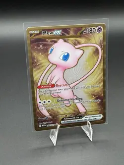 Pokemon TCG Mew EX Metal Gold 205/165 Scarlet & Violet 151 Promo Card Rare - LP - Image 3