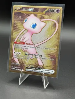 Pokemon TCG Mew EX Metal Gold 205/165 Scarlet & Violet 151 Promo Card Rare - LP - Image 4