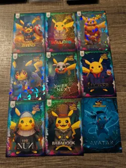 Pokemon Pikachu Cosplay FE Holiday Box Hits. Non Tcg Fan Art Cards. Lot# (9) - Image 1