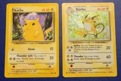 Pokemon 1999 Base Set Pikachu & Raichu Holo + (3) Macdonalds 25th Pack (12 Card) - Image 3