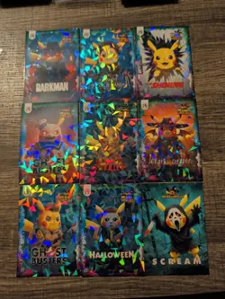 Pokemon Pikachu Cosplay FE Holiday Box Hits. Non Tcg Fan Art Cards. Lot# (3) - Image 1