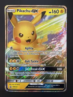 Pokemon Pikachu GX SM232 Jumbo Oversized Promo Card NM Holo - Image 1