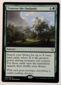 MTG - 1x Traverse the Outlands - Commander 2017 - NM/LP - Magic The Gathering - Image 1