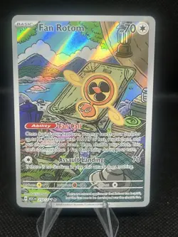 Ascended Heroes Fan Rotom 250/217 Illustration Rare IR Full Art Pokemon Card NM - Image 1