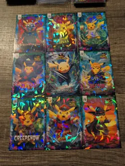 Pokemon Pikachu Cosplay FE Holiday Box Hits. Non Tcg Fan Art Cards. Lot# (12) - Image 1