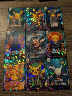 Pokemon Pikachu Cosplay FE Holiday Box Hits. Non Tcg Fan Art Cards. Lot# (13) - Image 1