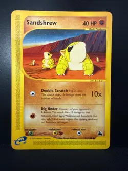 Sandshrew 92/144 Skyridge Pokemon English Card - LP - Image 1