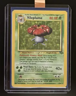 Pokemon Vileplume Jungle Set Holo Rare 15/64 Unlimited Holofoil Pokemon Card TCG - Image 1