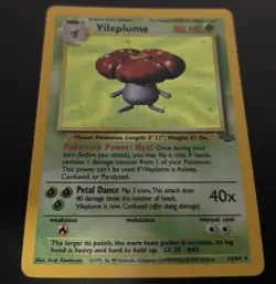 Pokemon Vileplume Jungle Set Holo Rare 15/64 Unlimited Holofoil Pokemon Card TCG - Image 4