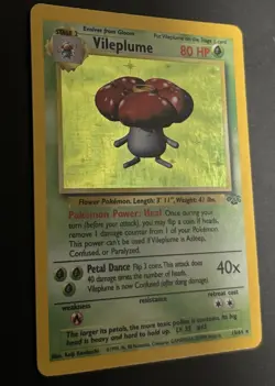 Pokemon Vileplume Jungle Set Holo Rare 15/64 Unlimited Holofoil Pokemon Card TCG - Image 5