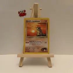 Brock's Sandshrew 072/132 Common Gym Heroes Pokemon Card 1999-2000 WOTC LP - Image 1