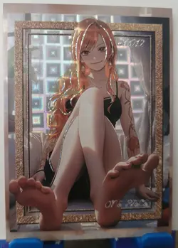 Nami One Piece Thousand Sunny Feet Card Serial #83/399 Waifu Anime Manga - Image 1
