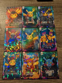 Pokemon Pikachu Cosplay FE Holiday Box Hits. Non Tcg Fan Art Cards. Lot# (16) - Image 1