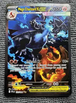 Mega Charizard X ex 125/094 Phantasmal Flames Holo Pokemon Card - Image 1