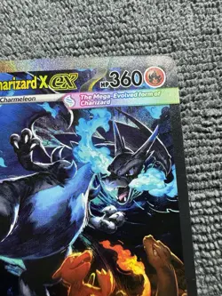 Mega Charizard X ex 125/094 Phantasmal Flames Holo Pokemon Card - Image 3