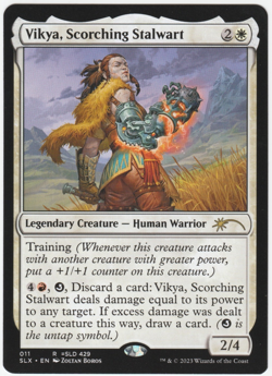 Vikya, Scorching Stalwart v2 (Misprint) [Universes Within] MTG - Image 1