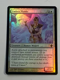 MTG - 1x Umbra Mystic - Rise of the Eldrazi - NM Foil - Magic The Gathering 2010 - Image 3