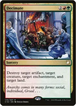 1 x Decimate - Commander 2018 - LP - Magic The Gathering - MTG - Image 1