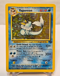 Vaporeon 12/64 Holo Rare Unlimited Jungle Pokemon 1722 - Image 1