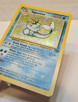 Vaporeon 12/64 Holo Rare Unlimited Jungle Pokemon 1722 - Image 2