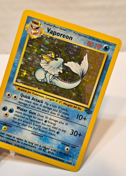 Vaporeon 12/64 Holo Rare Unlimited Jungle Pokemon 1722 - Image 4