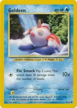 Goldeen 45/64 Neo Revelation Pokemon Card - NM - Image 1