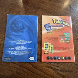 LOT Original 1999 Pokemon Trading Card Game Starter Rule Booklet Version 1 and 2 - Image 2