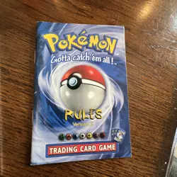 LOT Original 1999 Pokemon Trading Card Game Starter Rule Booklet Version 1 and 2 - Image 4