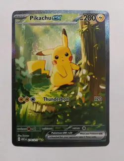 Pokemon Pikachu EX 276/217 Special Illustration Rare Ascended Heroes SIR GRAIL - Image 1