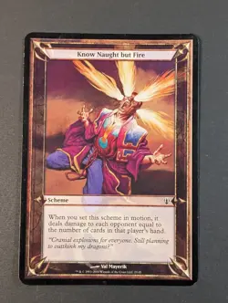 MTG - 1x Know Naught but Fire - Oversize - NM/LP - Magic the Gathering - #23 - Image 3