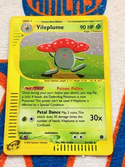 Vileplume 31/165 Holo Pokemon TCG Expedition Base - Image 1