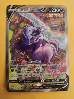 Galarian Slowking V - 179/198 - Pokemon Chilling Reign Alternate Art NM - Image 1