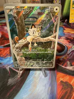 Pokemon Meowth 106/094 Me02: Phantasmal Flames Holo Illustration Rare - Image 1